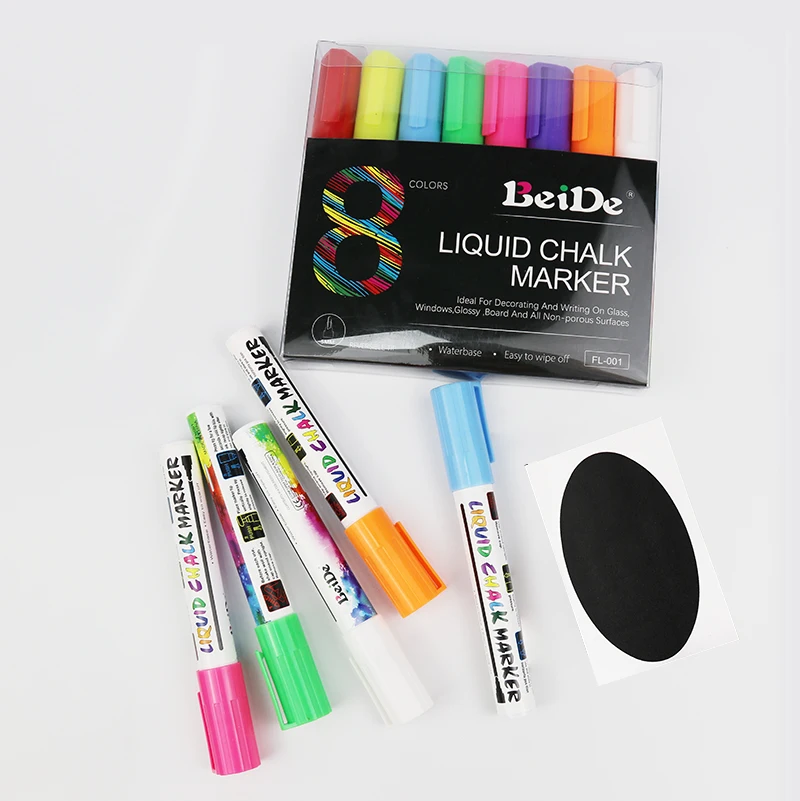 liquid chalk markers for window, chalkboard, LED board, glass, ceramic, plastic