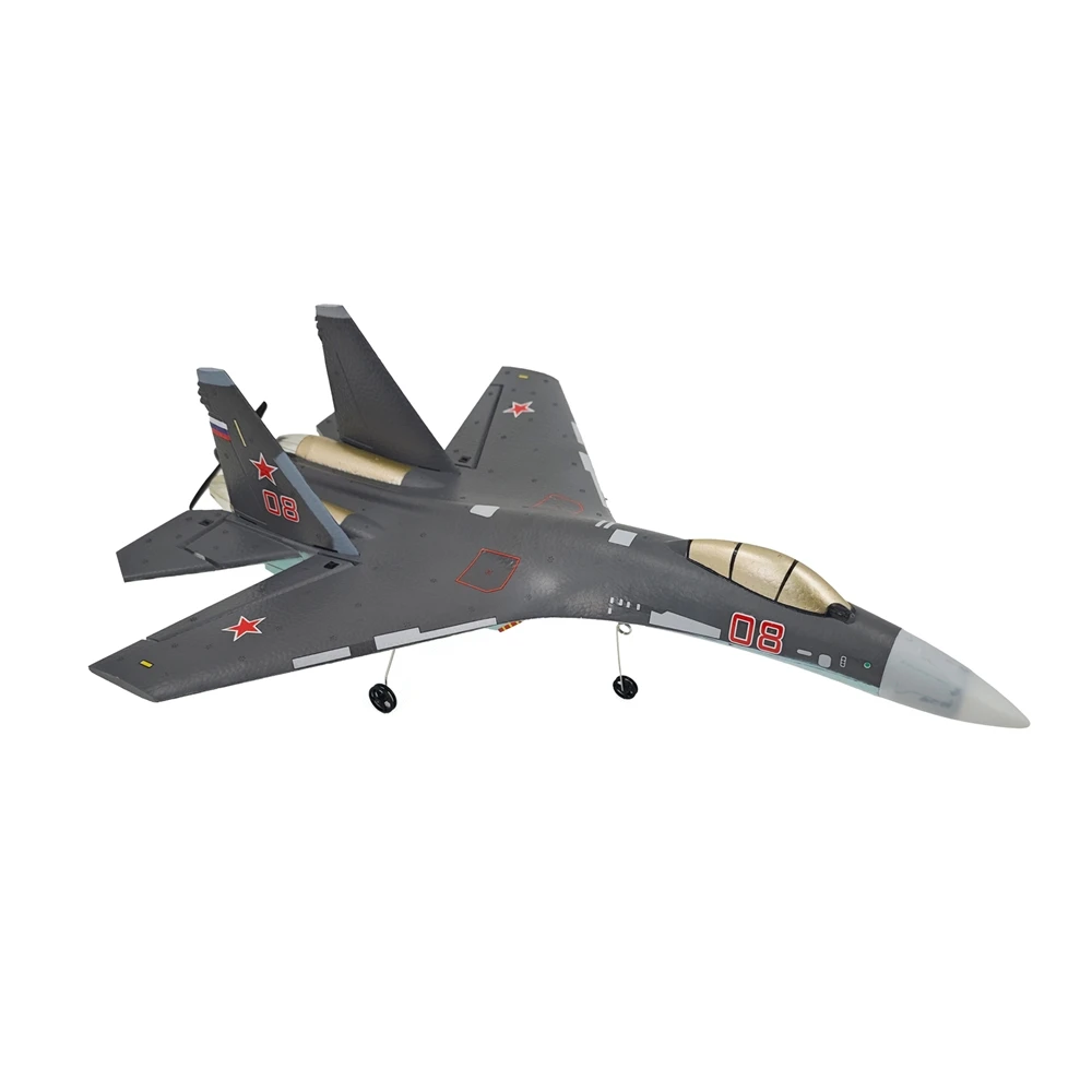 New QF009 RC Airplane 4CH SU-35 Fighter Fixed Wing Foam Electric Model RC Glide with Hybrid Control Six-axis Gyroscope Toys gift