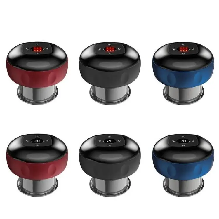 2024 Electric Vacuum Cupping Massager Anti-Cellulite Suction Cups Heating Guasha Fat Burning Skin Scraping Body Slimming