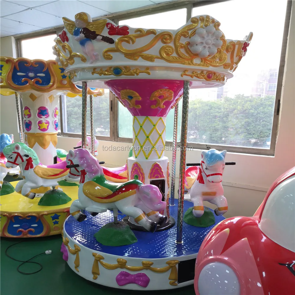 2021 Carousel arcade game machine for amusement park kids 3 players Angel carousel