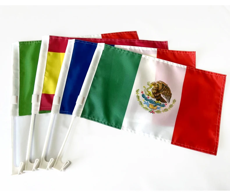 Manufacturers promotion products customized high quality all countries car window flag customized 30*45cm Kuwaiti car flag