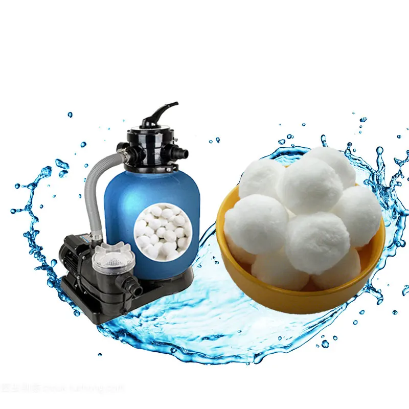 
50-60mm Swimming Pool Fiber Ball Filtering Media Filter Balls 