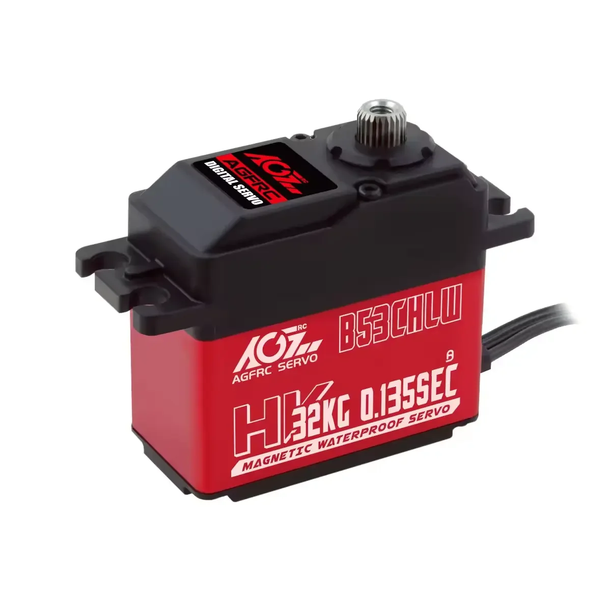 AGFRC B53CHLW 32 кг Крутящий момент 0 135 S IP67 водонепроницаемый алюминиевый корпус Middium Case Coreless цифровой программируемый сервопривод для радиоуправляемой лодки