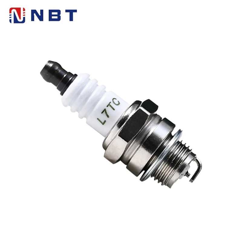 NBT Factory 2-Stroke Chainsaw L7TC Spark Plugs for Garden Machine White Spark Plug Single Iridium Wholesale Price Electrodes