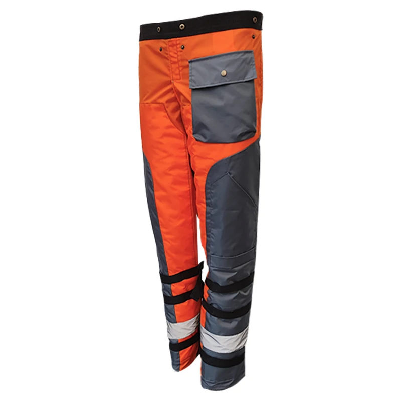 Gujia Lightweight Protective Adjustable Chainsaw Chaps Forest Apron Style Orange Leg Protection Safety  Wrap Chainsaw Pants