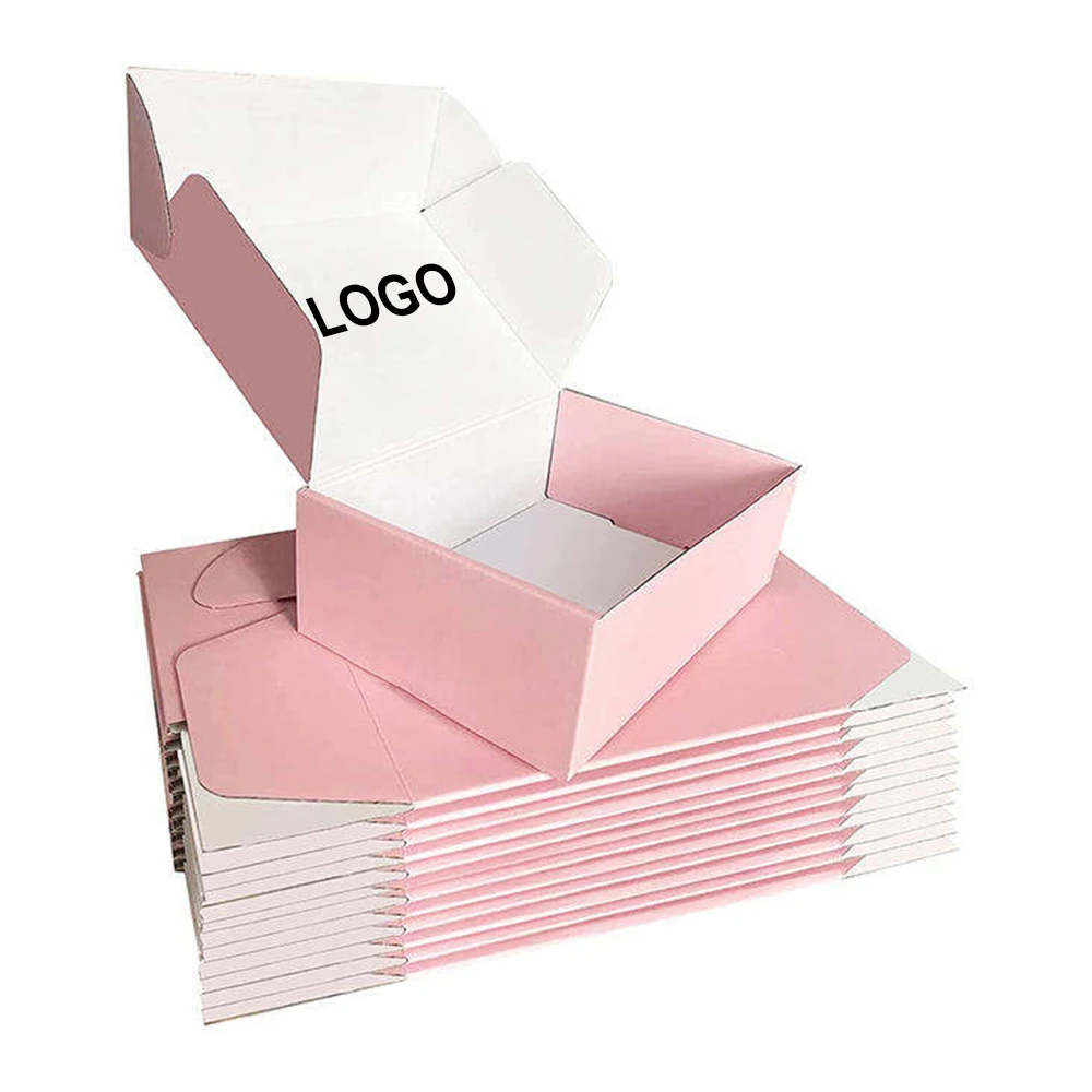 Customized Logo Printing Paper Packaging Shipping Corrugated Cardboard Mailer Box