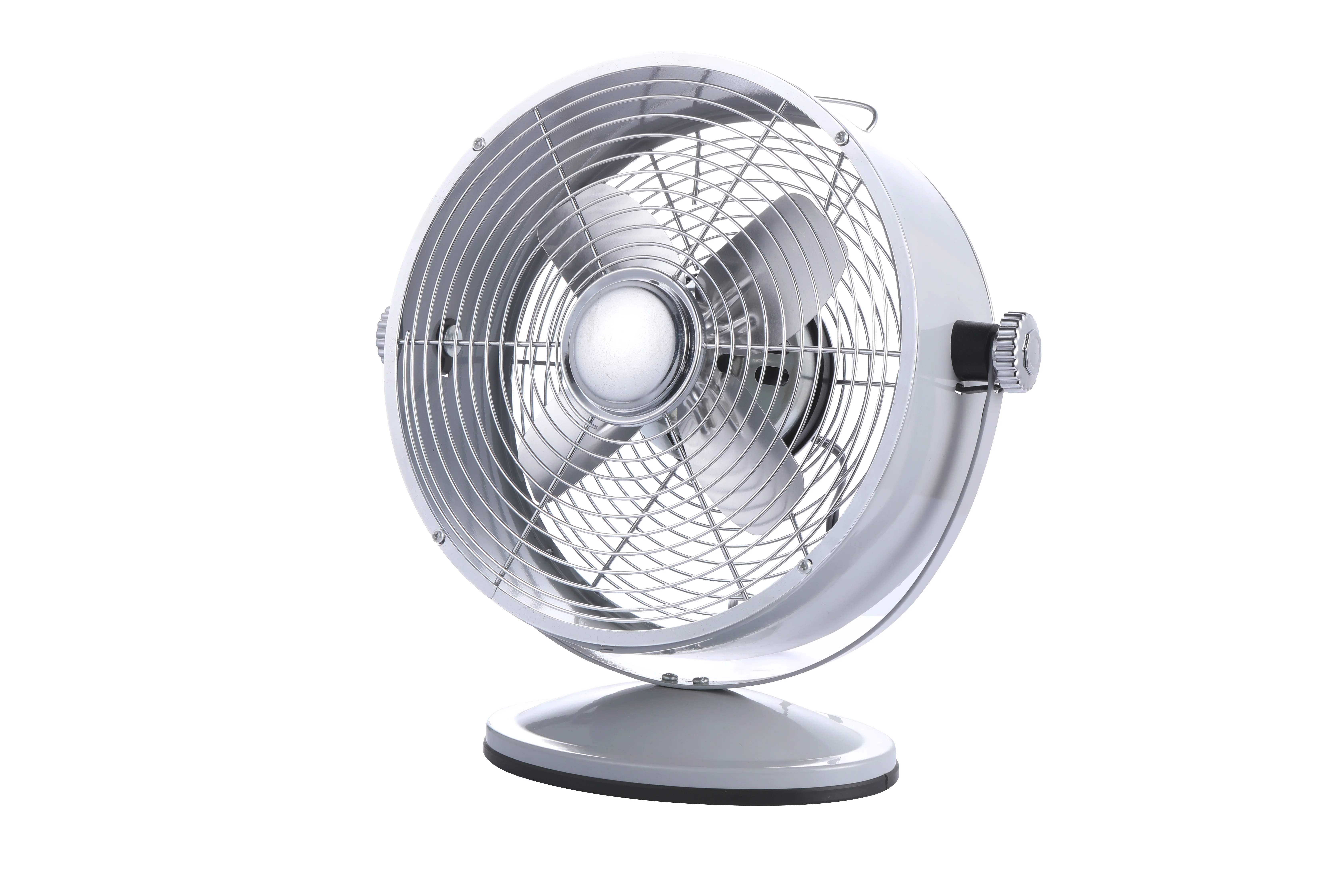 AC DC Clock fan 9 inches mini fan HJ-9UC convenience solar fan 12V 2 SPEEDS