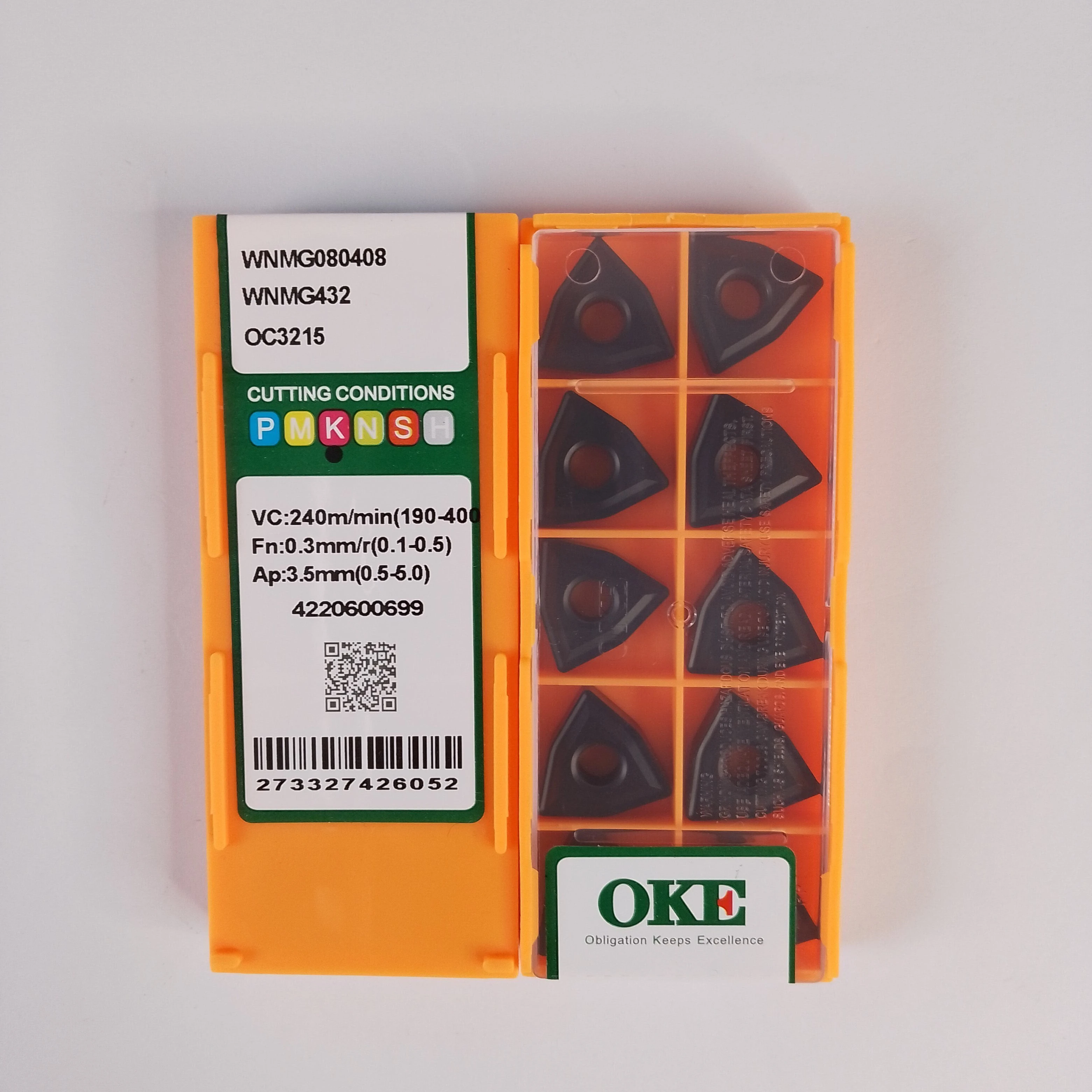 HUAZHICHUN Original  WNMG080408-OC3215  Carbide Turning Inserts CNC Lathe Tools For Cast Iron