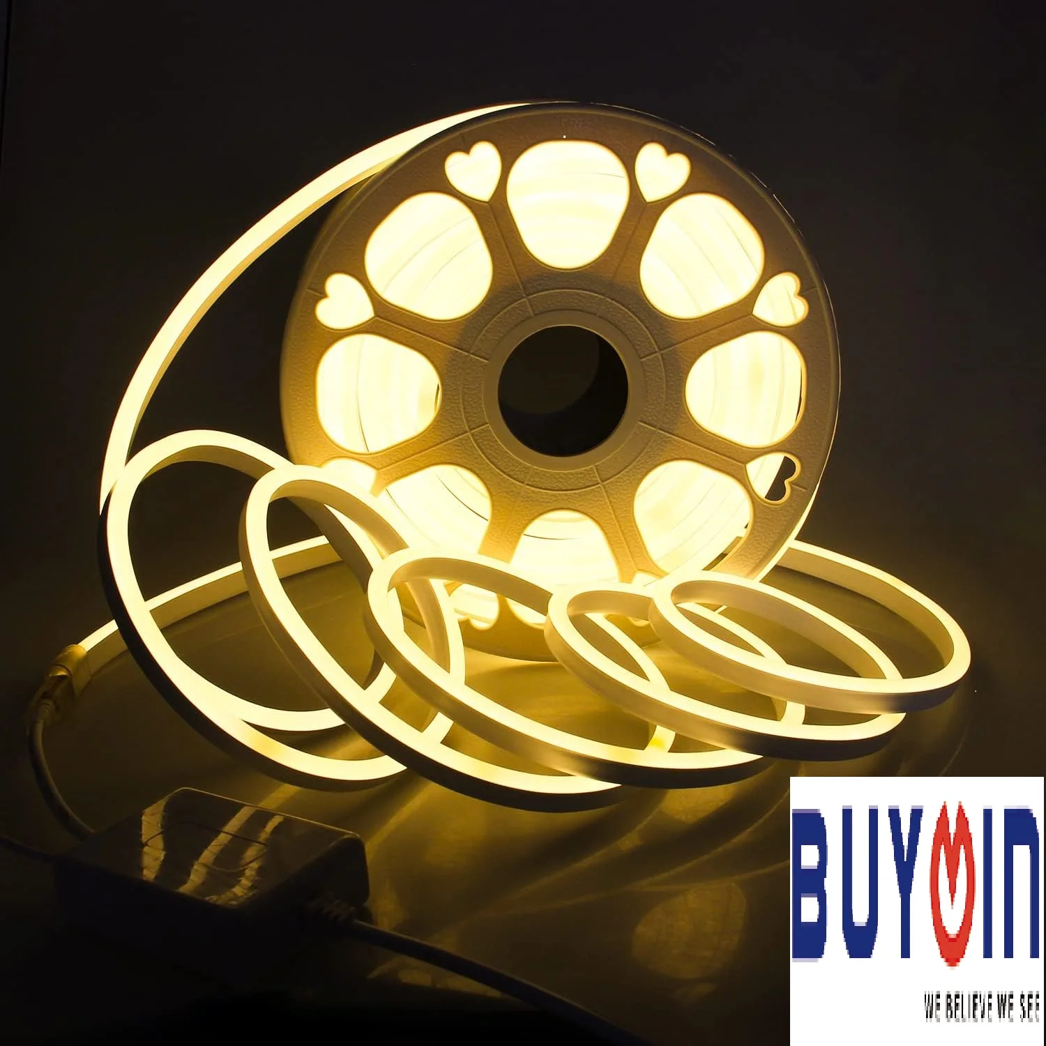 2024 Ultra-Bright IP65 Waterproof Outdoor LED Rope Strip 220V 2700-6500K SMD 2835 PVC Body New Trend Flex Neon Sign Decorations