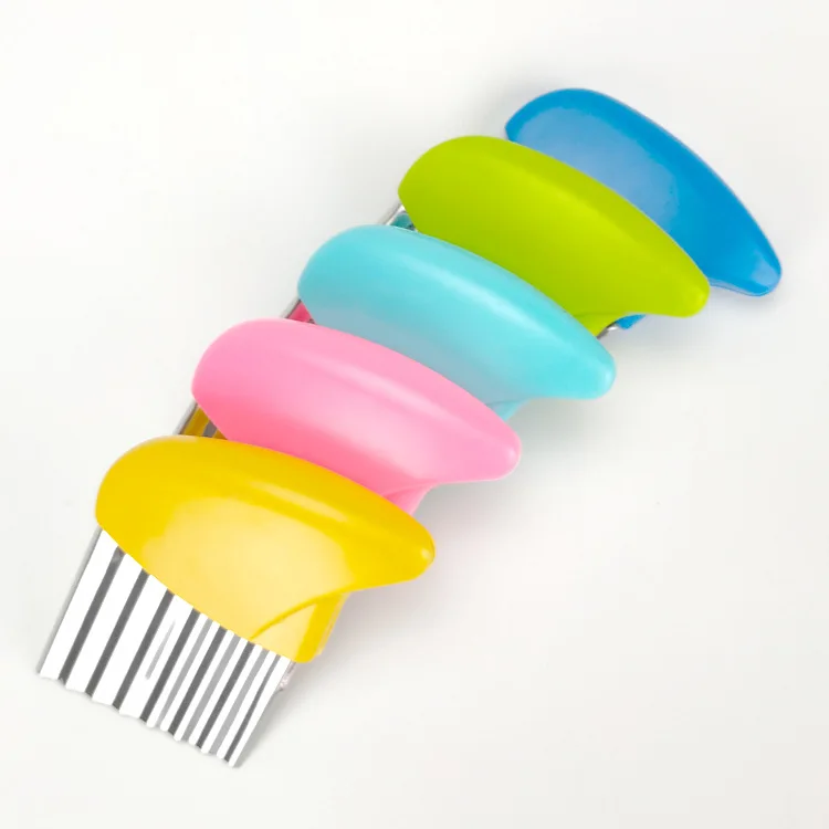 Potato Cutter Wavy Chopper Knife Upgraded Stainless Steel Crinkle Knife French Fry Chip Cutter For Fruit Vegetable Kitchen Tools