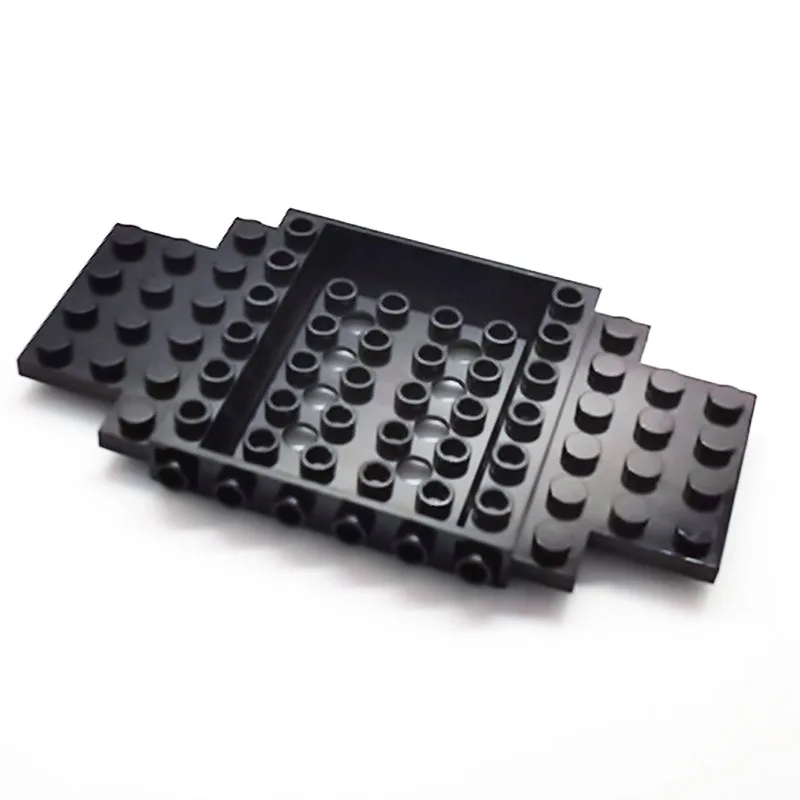 ABS Plastic DIY MOC Toys Brick Game ,Vehicle, Base 6 x 12 x 1 with 5 x 4 Recessed Center and 8 Holes NO.65634