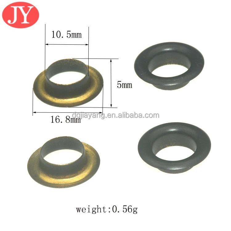eyelet fastener eyelet button hole anti brass large size metal eyelet round with plastic washer