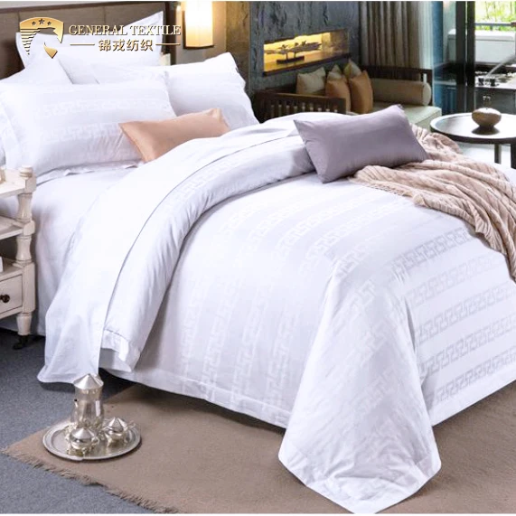 Egyptian cotton 60s 300tc classic 3cm satin stripe design  bedding set  hotel bed linen