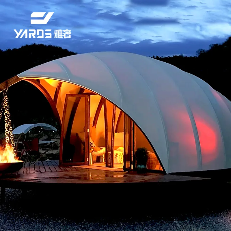Outdoor Glamping Luxury Eco Resort Hotel Tent Permanent Tents For Sale With Bathroom