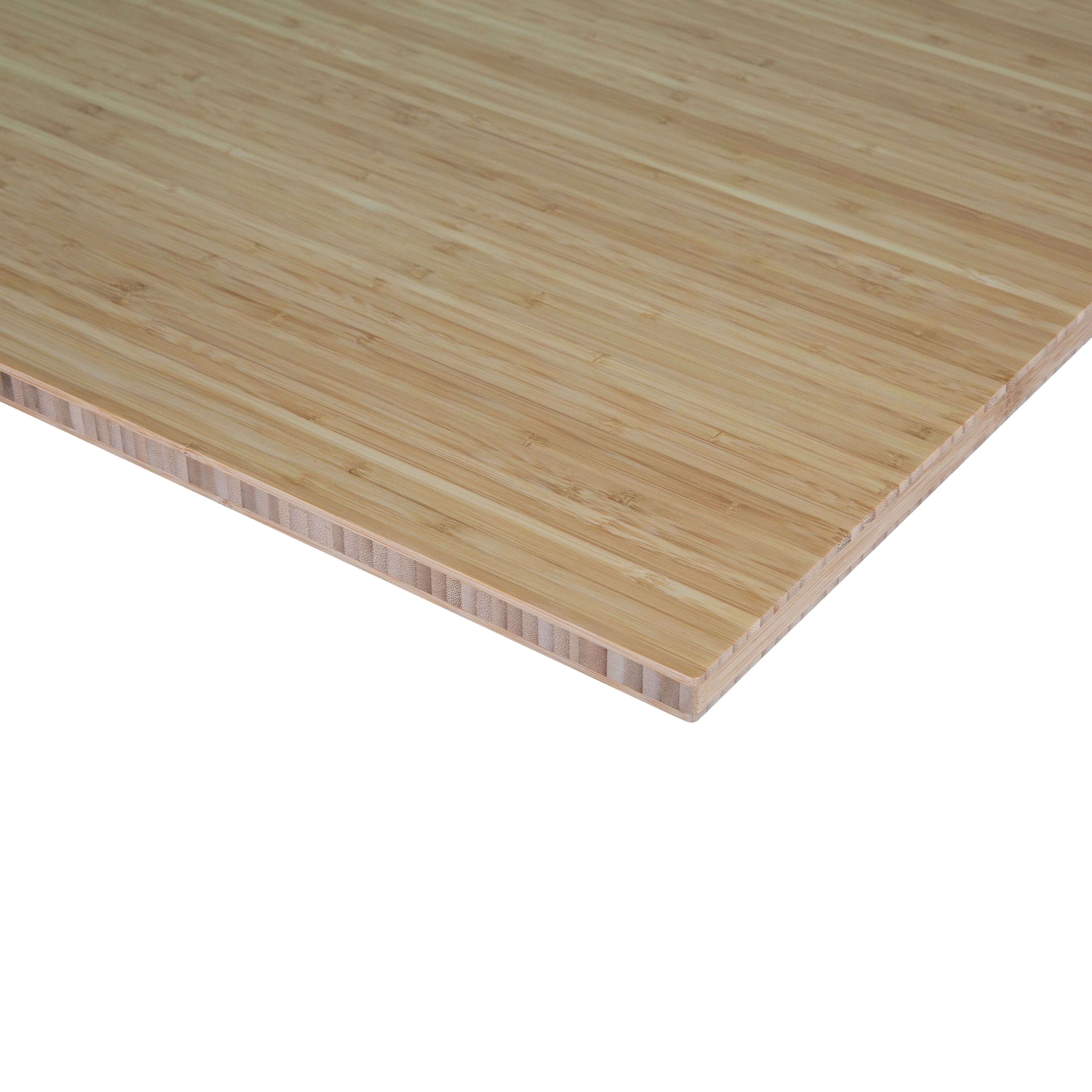 Customizable environmentally friendly natural height adjustable desk solid wood bamboo table top