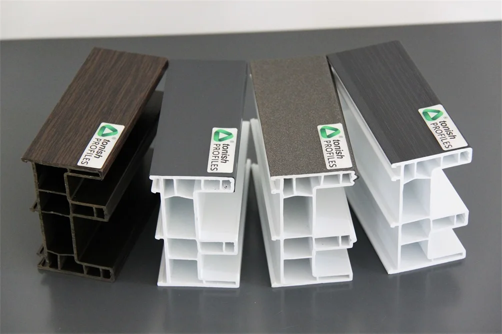 Europe standard upvc window frame profile White UPVC Profile for Window And Door
