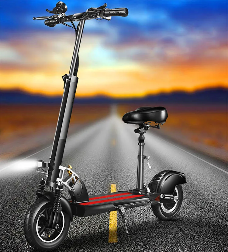 
CE 10inch Wheel 48v long range 500W dual brakes dual suspension adult 2 wheel electric scooter 