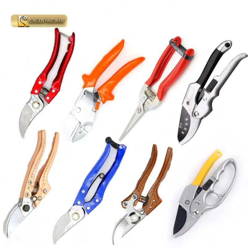 Hot Sale China Stainless Steel Hand Tool Home Garden Secateurs Plant Pruning Shears Pruners Anvil Cutter Pruner