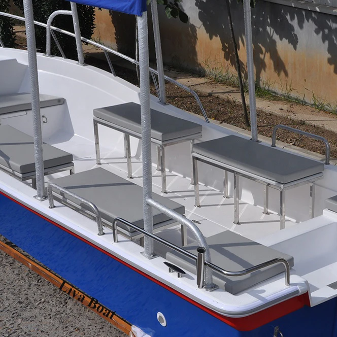 Liya 5.8m small passenger boat fiberglass tour boat for 8 persons