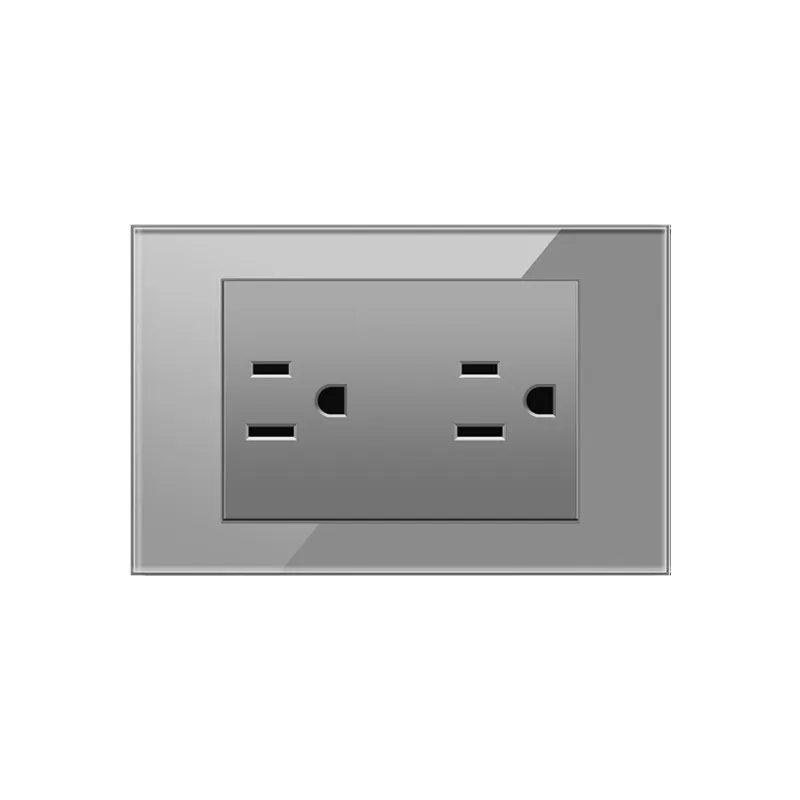 15A 125V 1 способ 2 way 110V 220V 2,1 Ампер Металическая цепочка из нержавеющей стали с Электрические USB разъем одиночный power point 3-контактный розетки