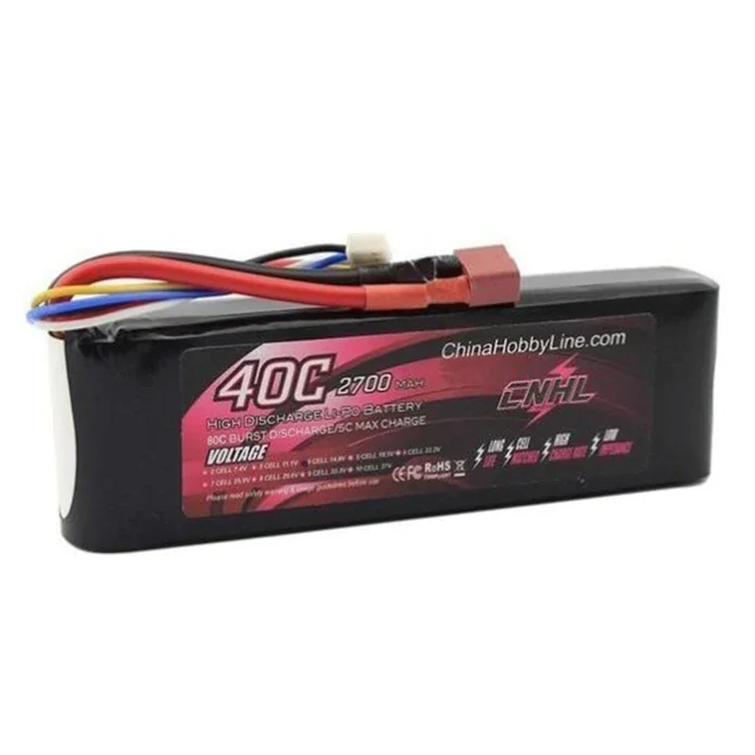 CNHL 2700mah 14.8v 4s 40c lipo battery  with t dean plug for Airplane Helicopter Jet Edf