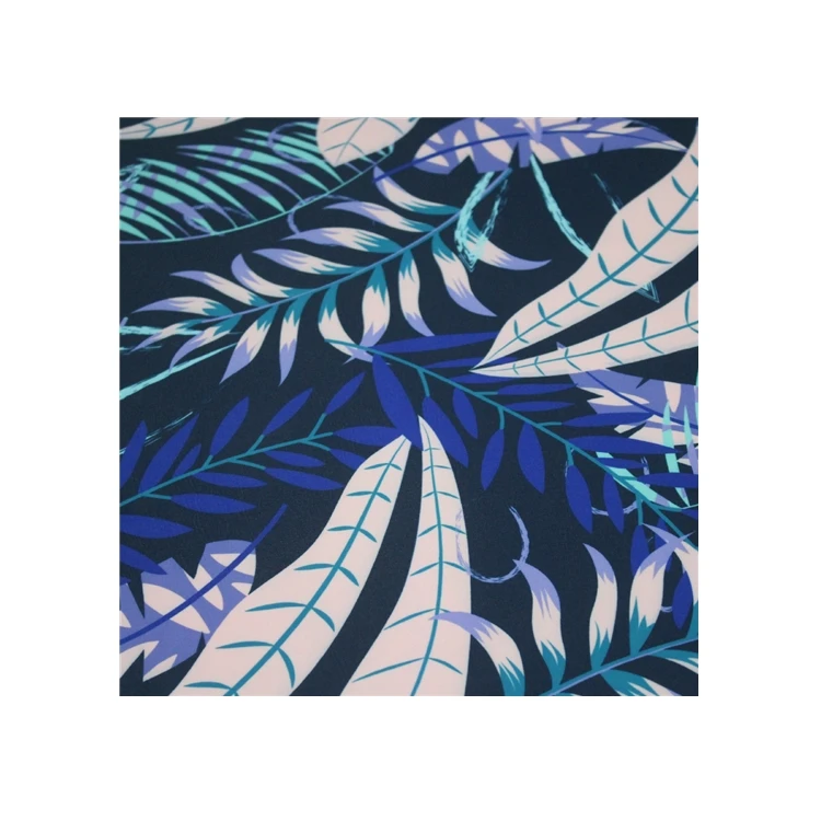 Fabric for Swimwear Wholesale Good Quality Leaf Printing Stretch Spandex Fabric Knitted European Standard Level 4 500 Yard FAT09