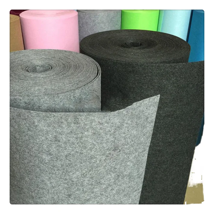 Low price felt sheet color non woven fabric synthetic felt 100% polyester custom