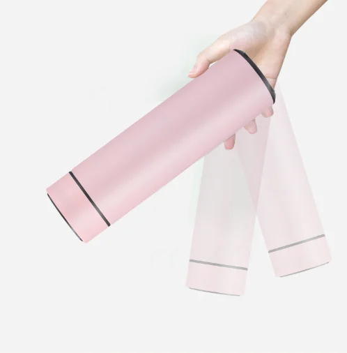 OEM Intelligent 500ml LED temperature display stainless steel water bottle smart insulated cups