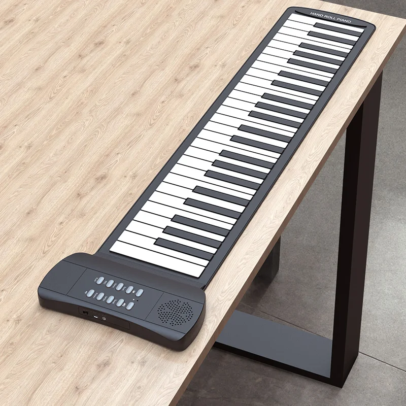 Newest and low price kids piano 49 keys roll up piano toys