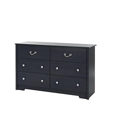 Dilun Customized 6-Drawer Double Dresser, Blueberry, , 53.25 x 32.5 x 17