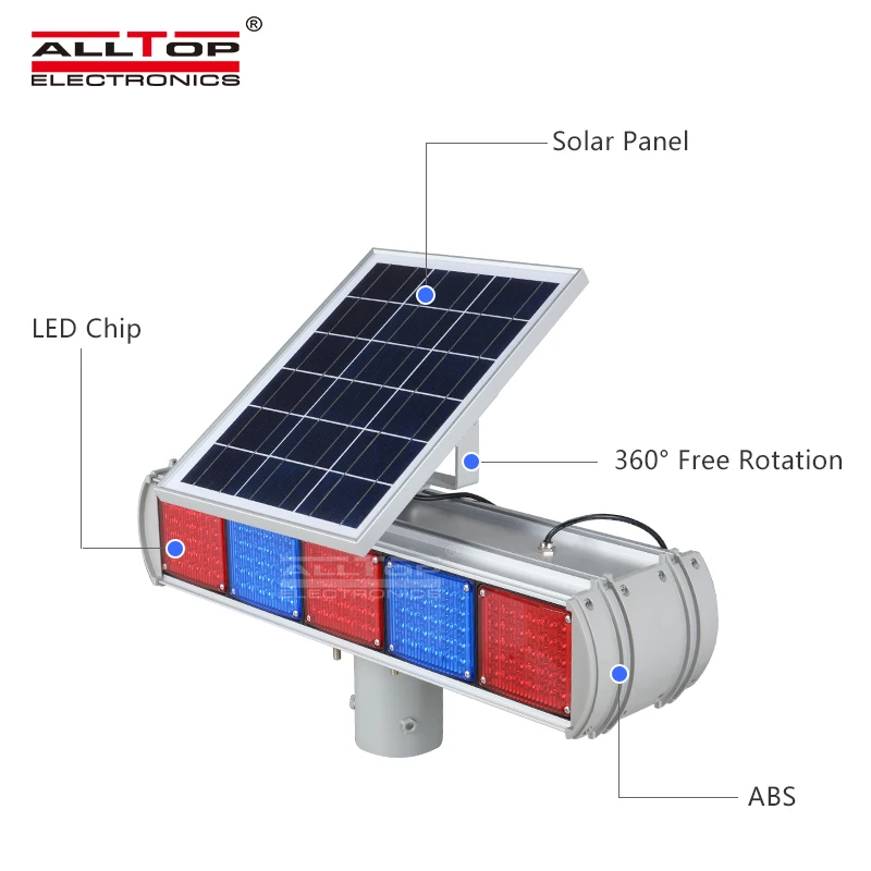  ALLTOP индивидуальная безопасность и защита дорог предупреждающий сигнал на солнечных батареях СВЕТОДИОДНЫЙ дорожный