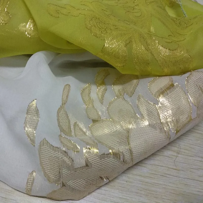 metallic silk fabric metallic chiffon fabric