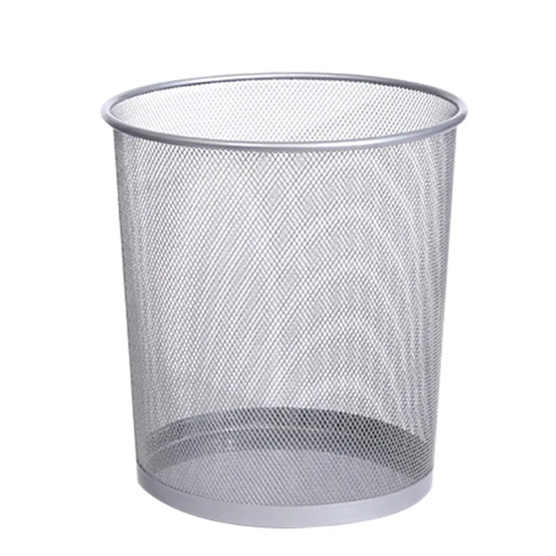 Hot Selling Metal Mesh Waste Basket Kitchen Trash Bin for Home