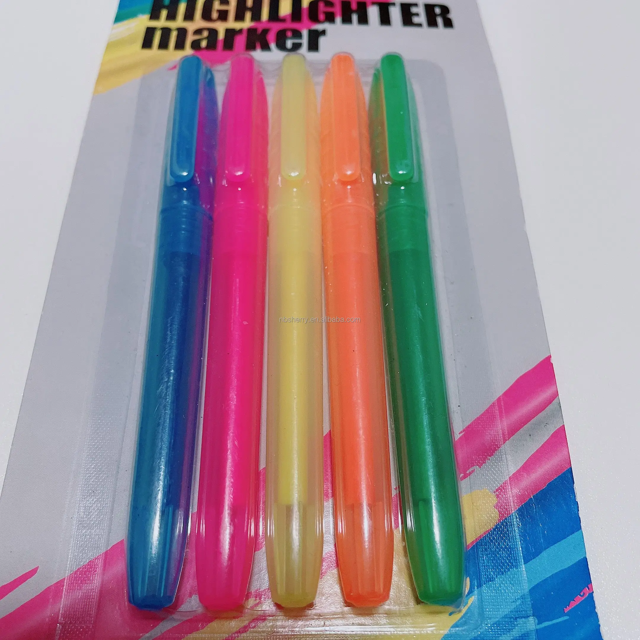 Factory hot sale many style shape highlighter marker pen