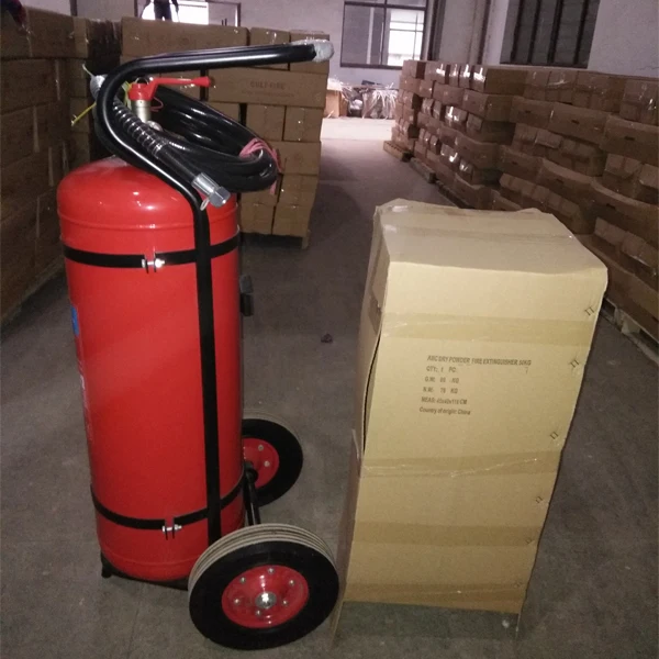 75kg 100kg 50kg  Wheeled Trolley DCP Fire Extinguisher 50kg trolley mounted fire fighting extinguishers