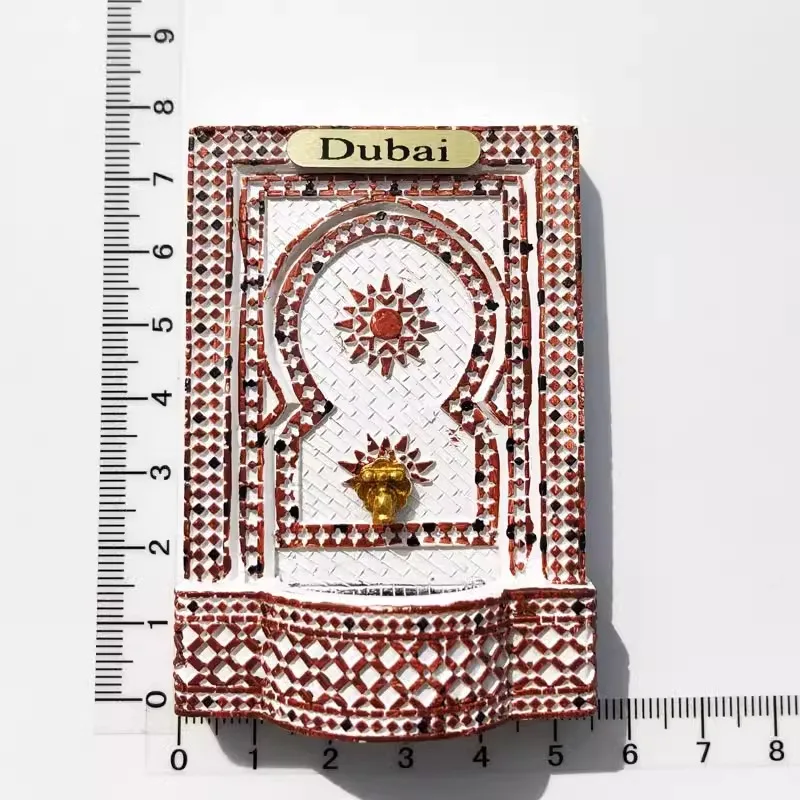 Dubai мозаика путешествия Мемориал декоративные ремесла Ближний Восток чистящий стол магнитные магниты на холодильник