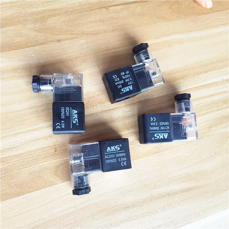 AKS brand Pneumatic Solenoid Valve Coil For 4V210 4V210-08 4v310-10 4v410-15
