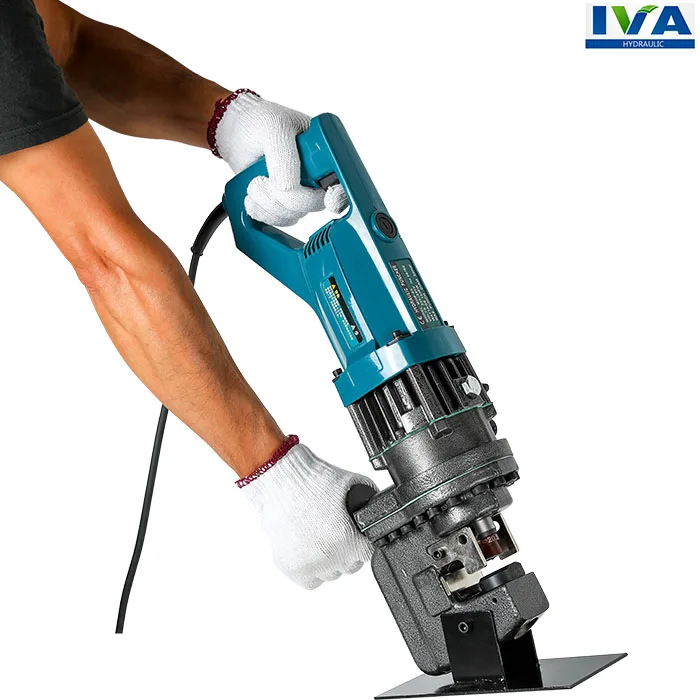 MHP-20 Electric Hydraulic angle bar U bar Puncher  hole hydraulic punching machine