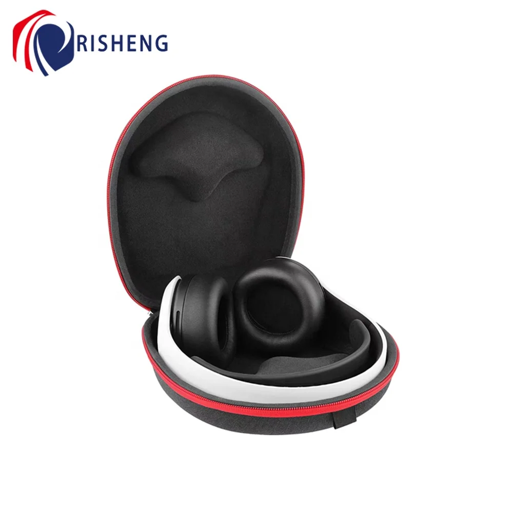 Custom Portable Protective Travel Shockproof Durable Hard Zipper Bag Carrying EVA Case for Sony Sennheiser Headphone