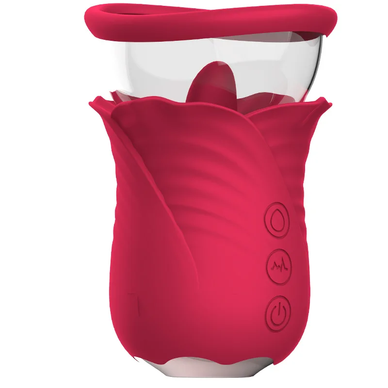 AIZHILIAN sex toy shop of rose-style female rapid-orgasm masturbator that sucks and licks the clitoris and nipples vibrator