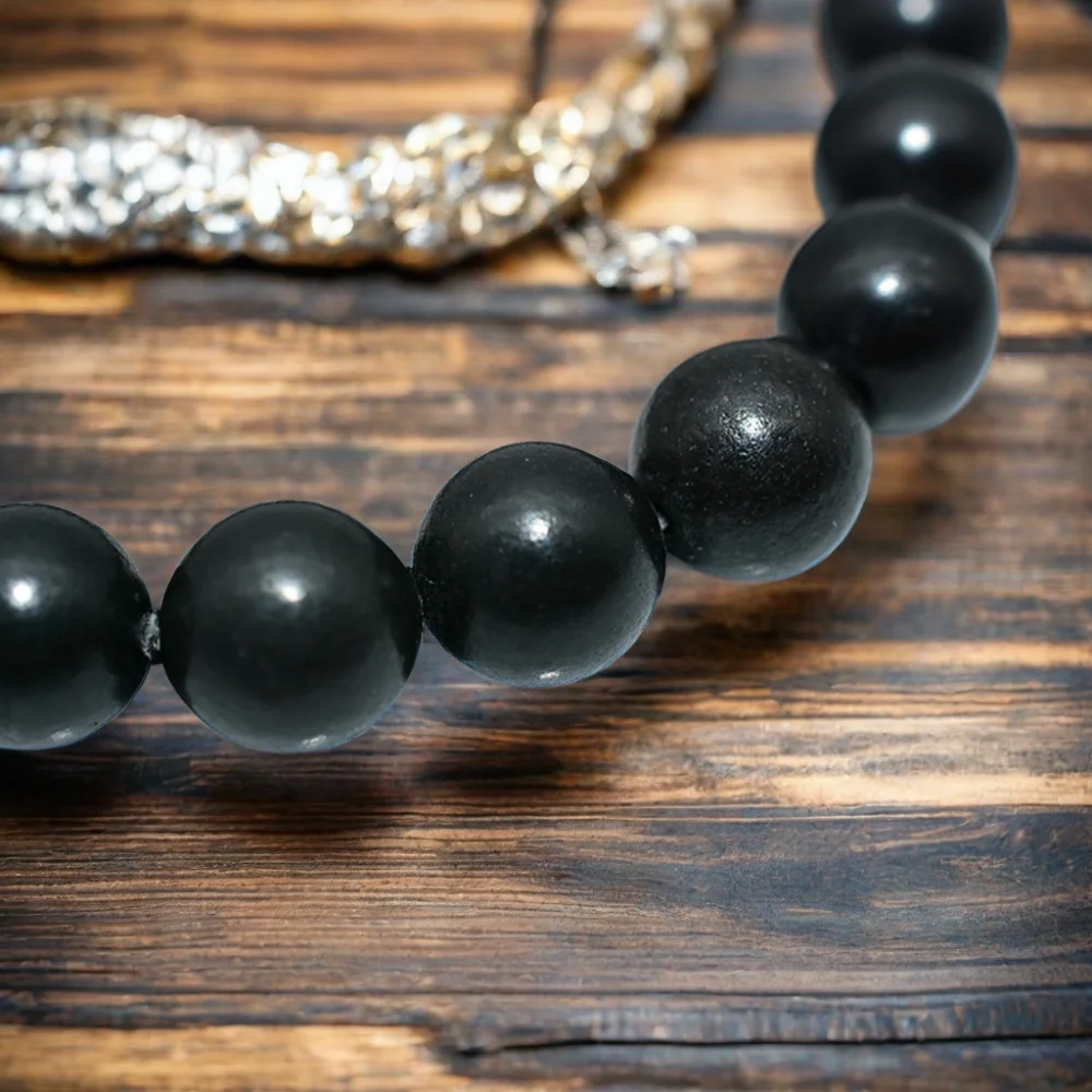 Factory Wholesale Natural Stone and Pearl Beads 6/8/10mm Shungite round Beads for Women Men for Jewelry and Accessories