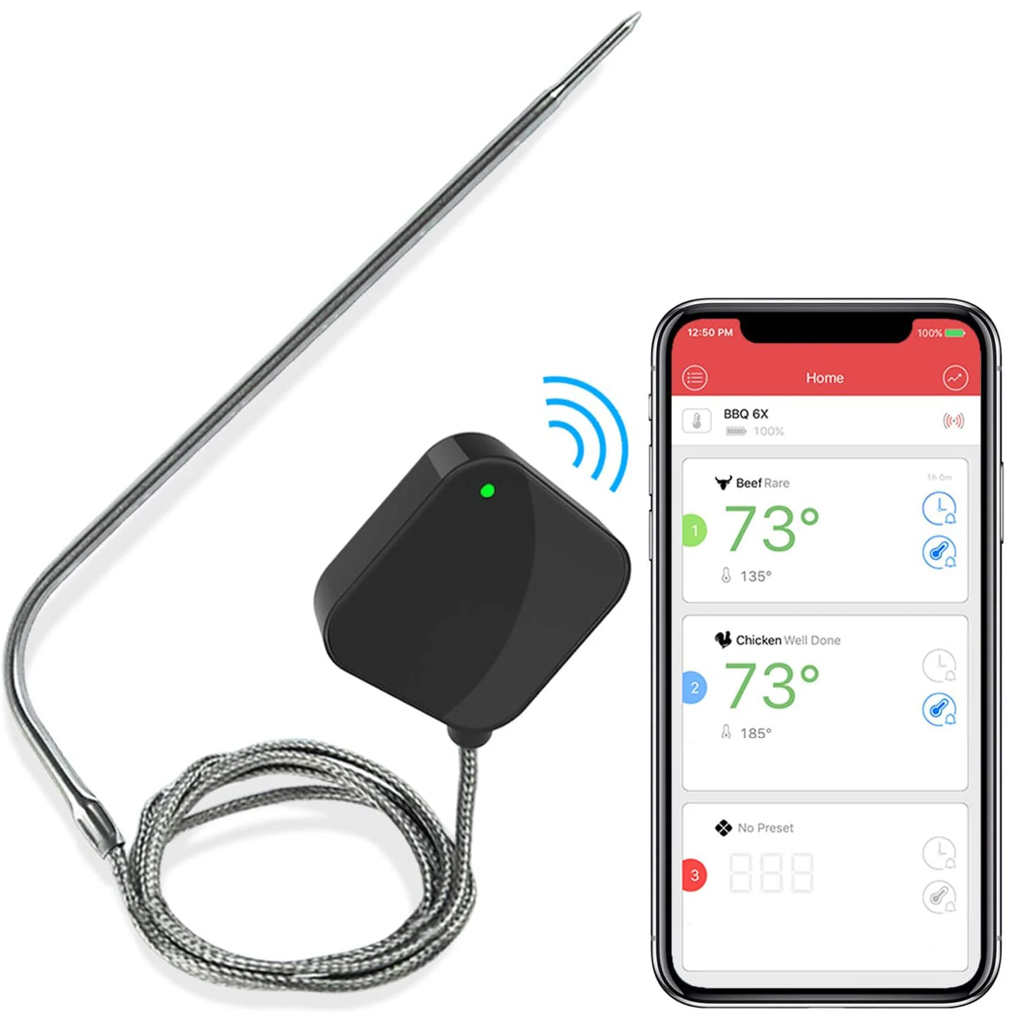 Hypersynes RoHS CE LED Display Digital Instant Read Water Milk Liquid Food Thermometer NanoL