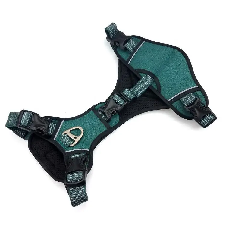 Chest Back Leash Dog Harness Wholesale Outdoor Heavy Duty Pet Harness Suitable For Outdoor Sports