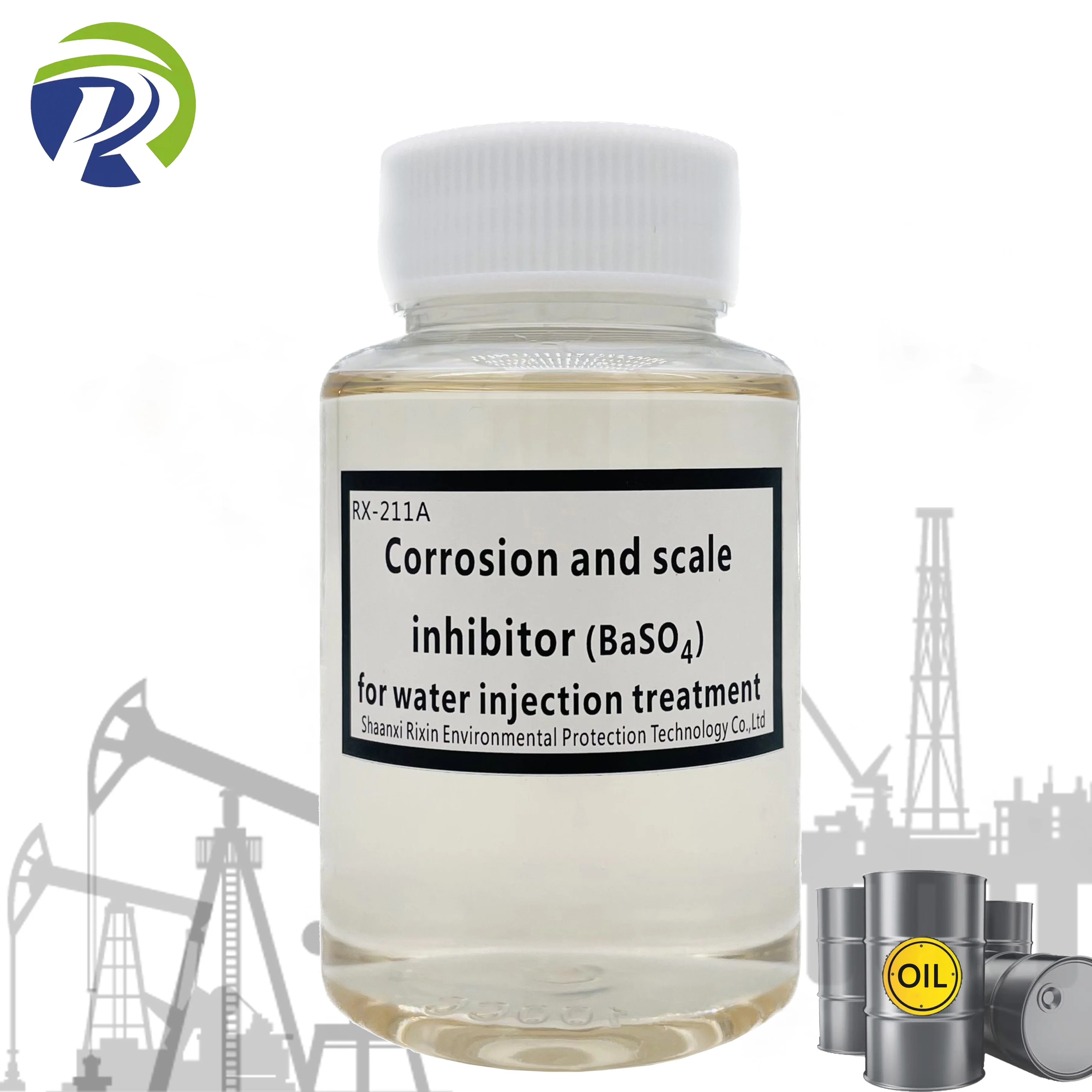 Scale inhibitor for water injection (BaSO4) is used for scale inhibitor and corrosion inhibitor in oil and gas field equipment