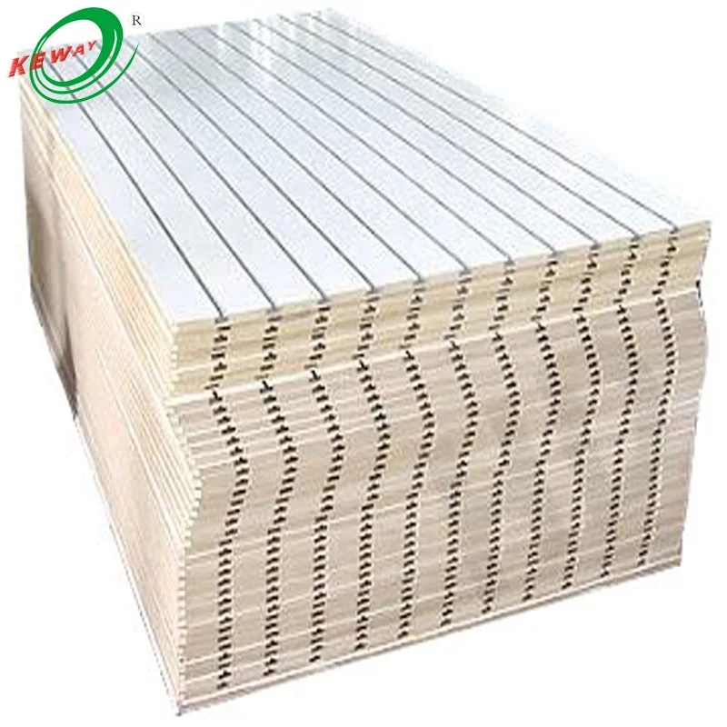 Keway 15mm 18mm Aluminum Slatwall Stand Rack Panel Garment Jewelry Display Shoe Wall Slot Melamine 3d MDF Board Panel