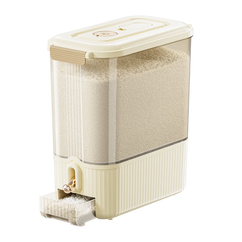 Jeko&Jeko PP Material Soybeans, Corn, Sago, Beans, Rice Dispenser With Visible Barrel