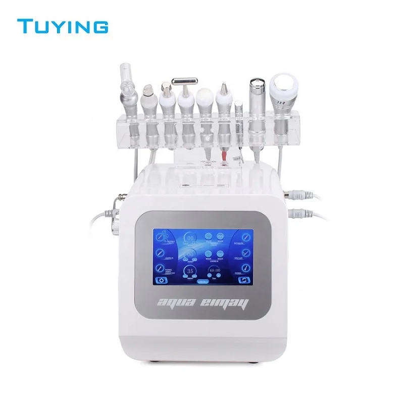9 in 1 skin tightening h2o2 hydra oxygen diamond dermabrasion peel facial machine
