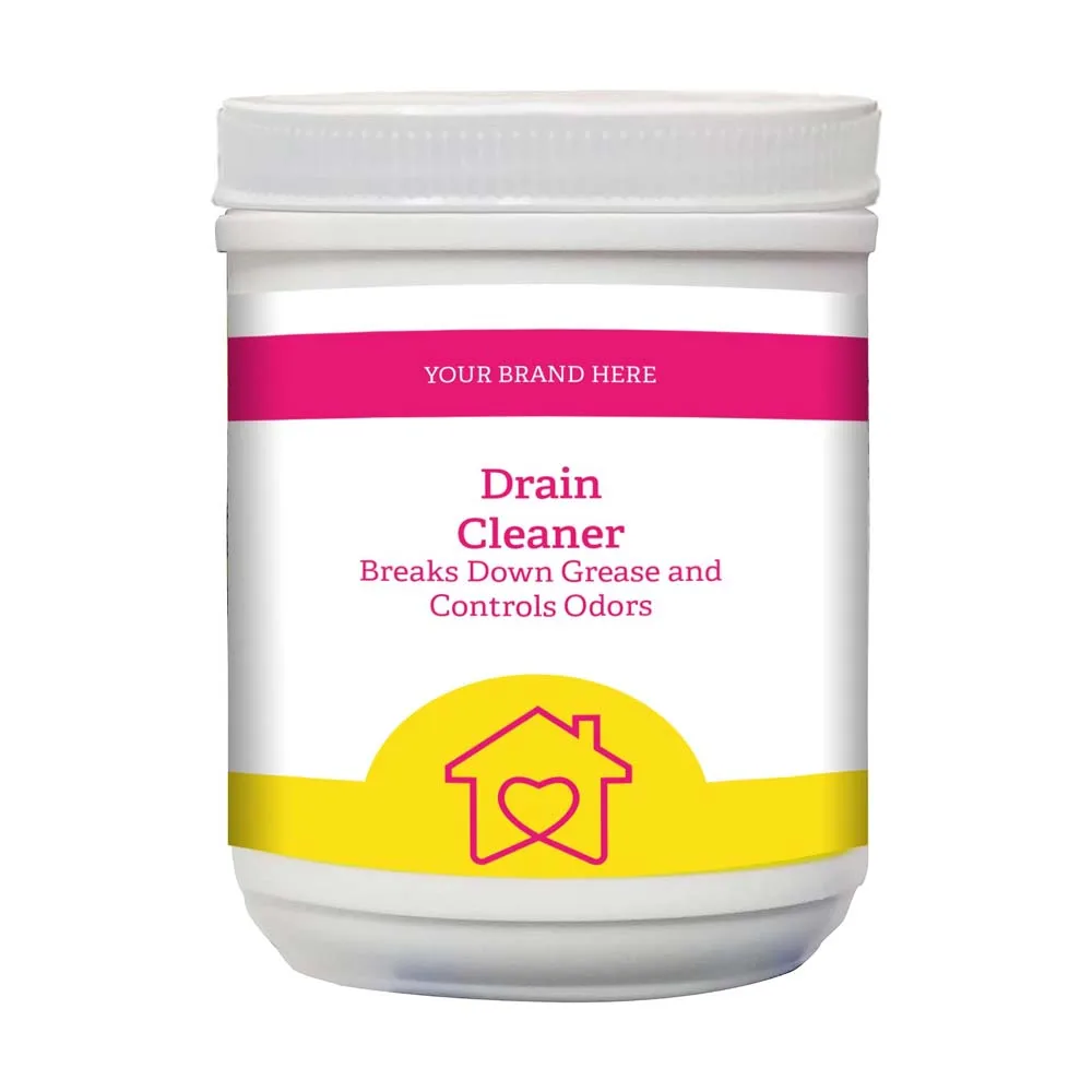 Private Label Enzyme Drain Cleaner Breaks Down Grease and Controls Odors Made in USA with Turnkey Solutions