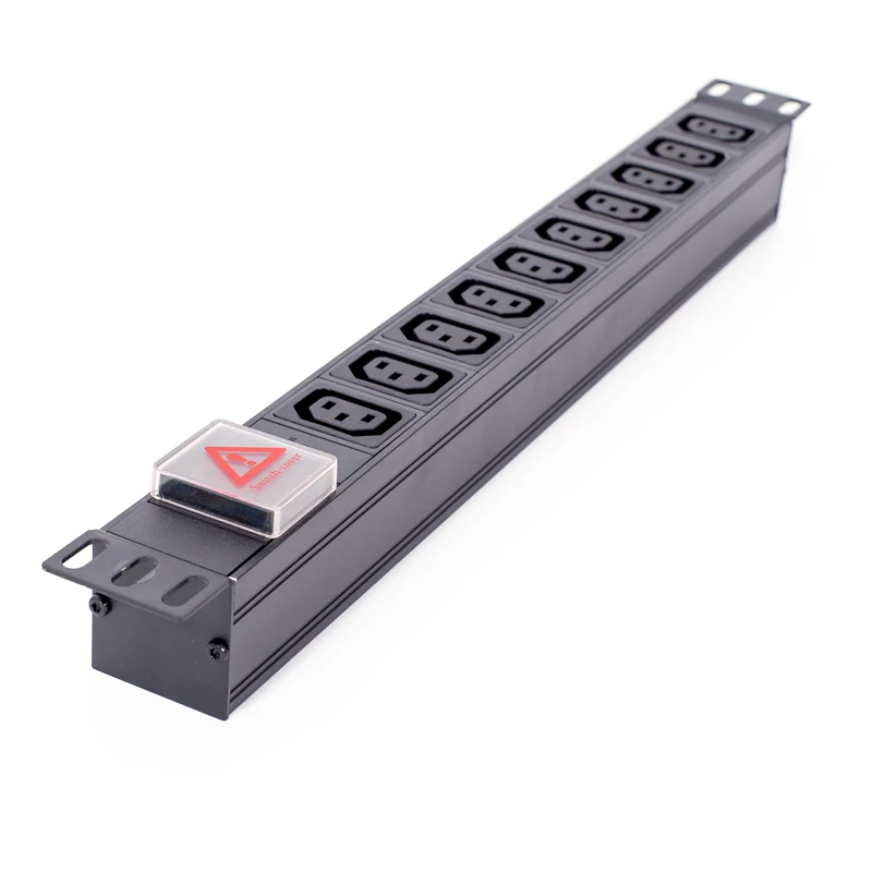 2 Pole Switch IEC 10 Outlets PDU with Locking Socket Available