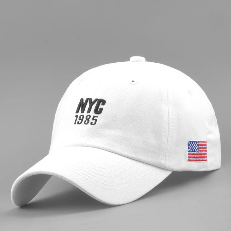 High Quality 5-Panel 1985 American USA Flag Baseball Cap Hats Embroidered Cotton Sports Cap Any Color Hip Hop Trucker Hat